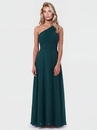 APART Abendkleid mit One-Shoulder-Design | emerald
