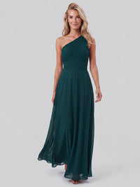 APART Abendkleid mit One-Shoulder-Design | emerald