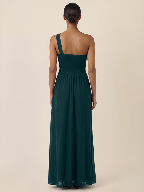APART Abendkleid mit One-Shoulder-Design | emerald image 1