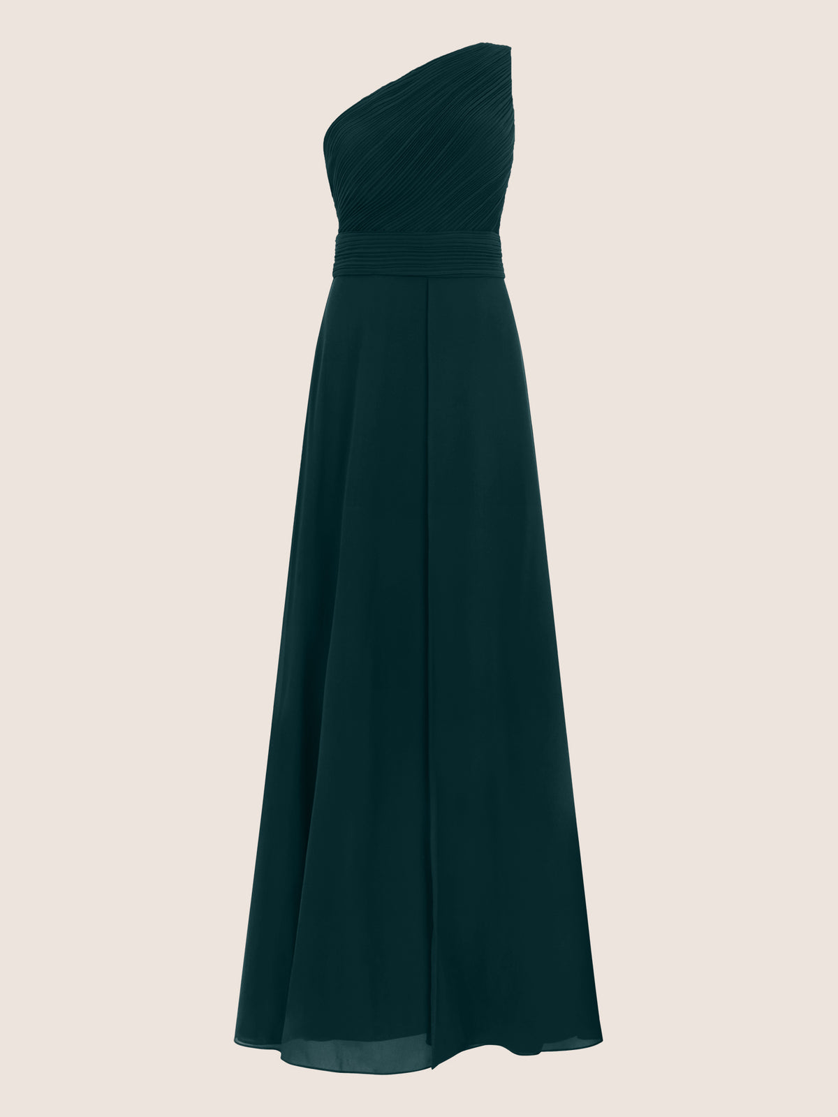 APART Abendkleid mit One-Shoulder-Design | emerald