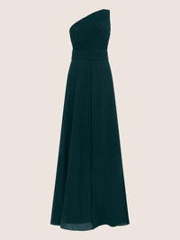 APART Abendkleid mit One-Shoulder-Design | emerald