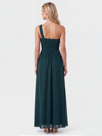 APART Abendkleid mit One-Shoulder-Design | emerald