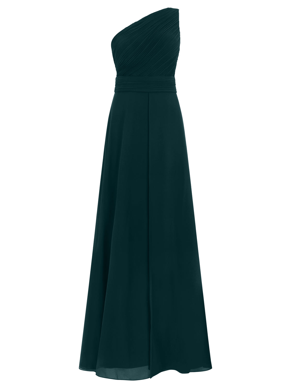 APART Abendkleid mit One-Shoulder-Design | emerald
