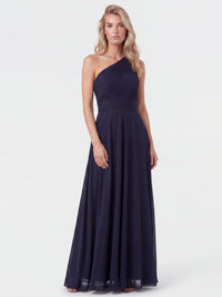 APART Abendkleid mit One-Shoulder-Design | nachtblau