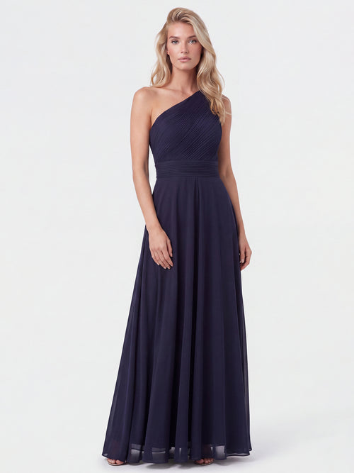 APART Abendkleid mit One-Shoulder-Design | nachtblau image 1