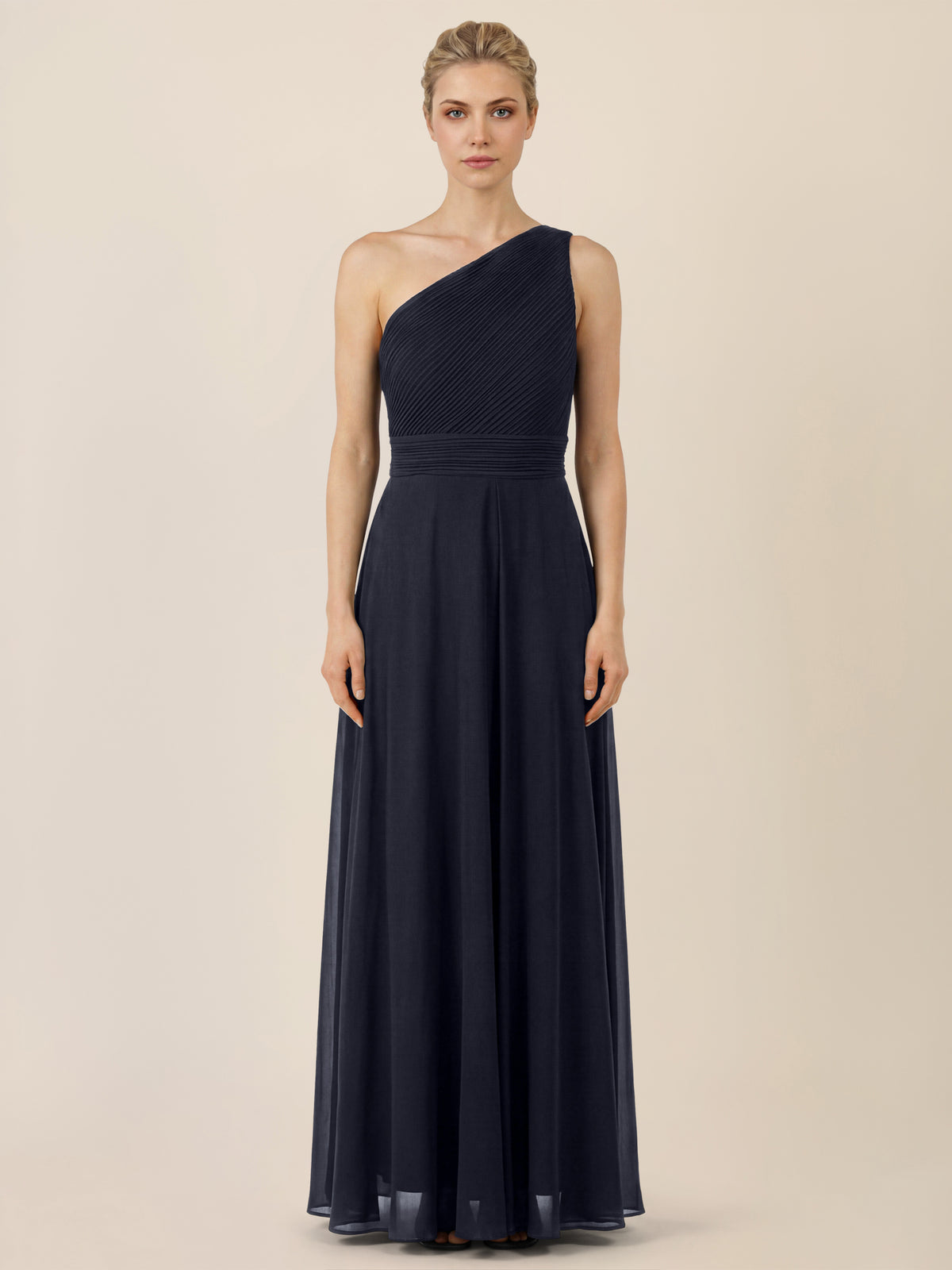 APART Abendkleid mit One-Shoulder-Design | nachtblau