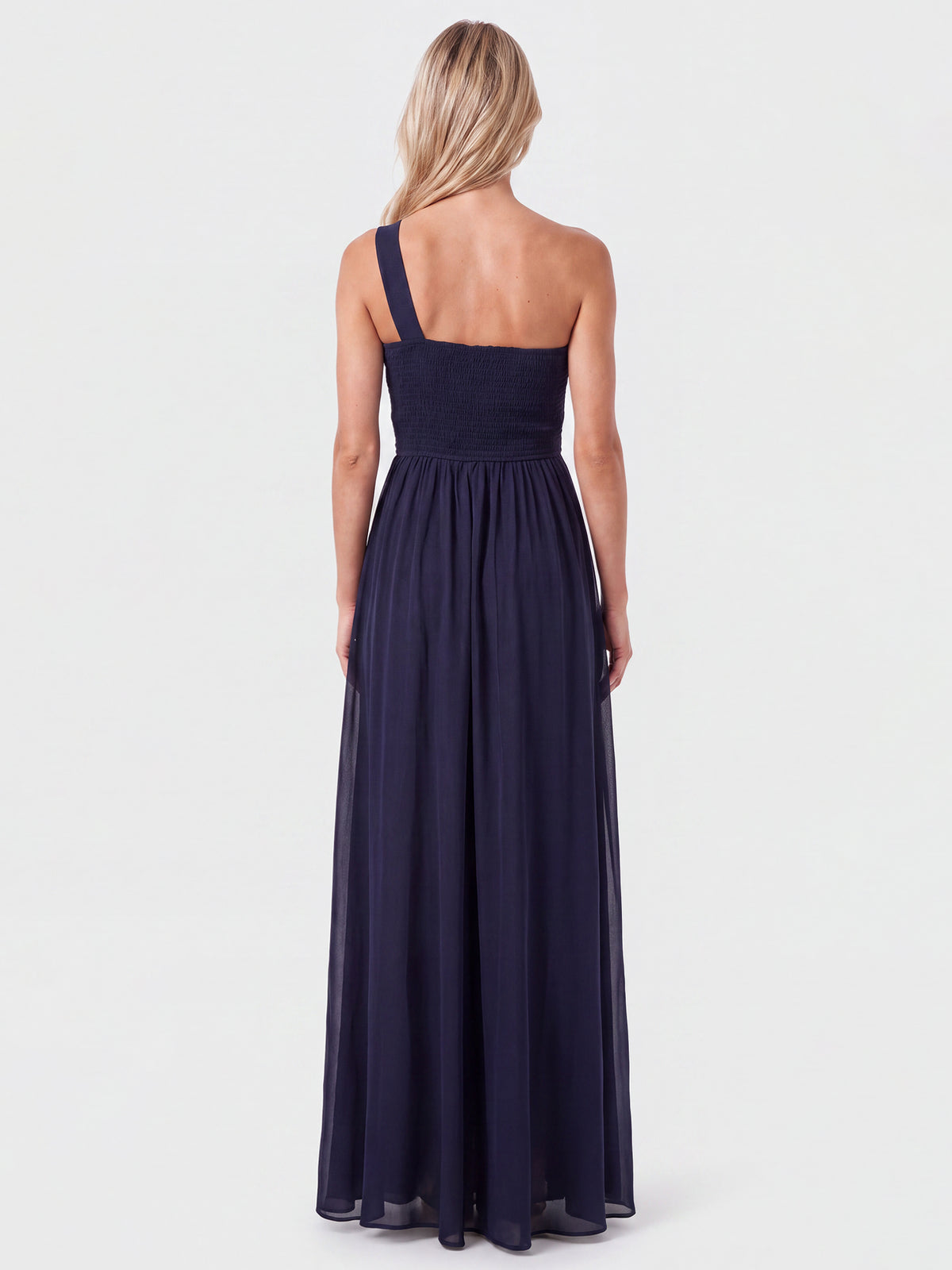 APART Abendkleid mit One-Shoulder-Design | nachtblau