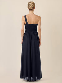 APART Abendkleid mit One-Shoulder-Design | nachtblau