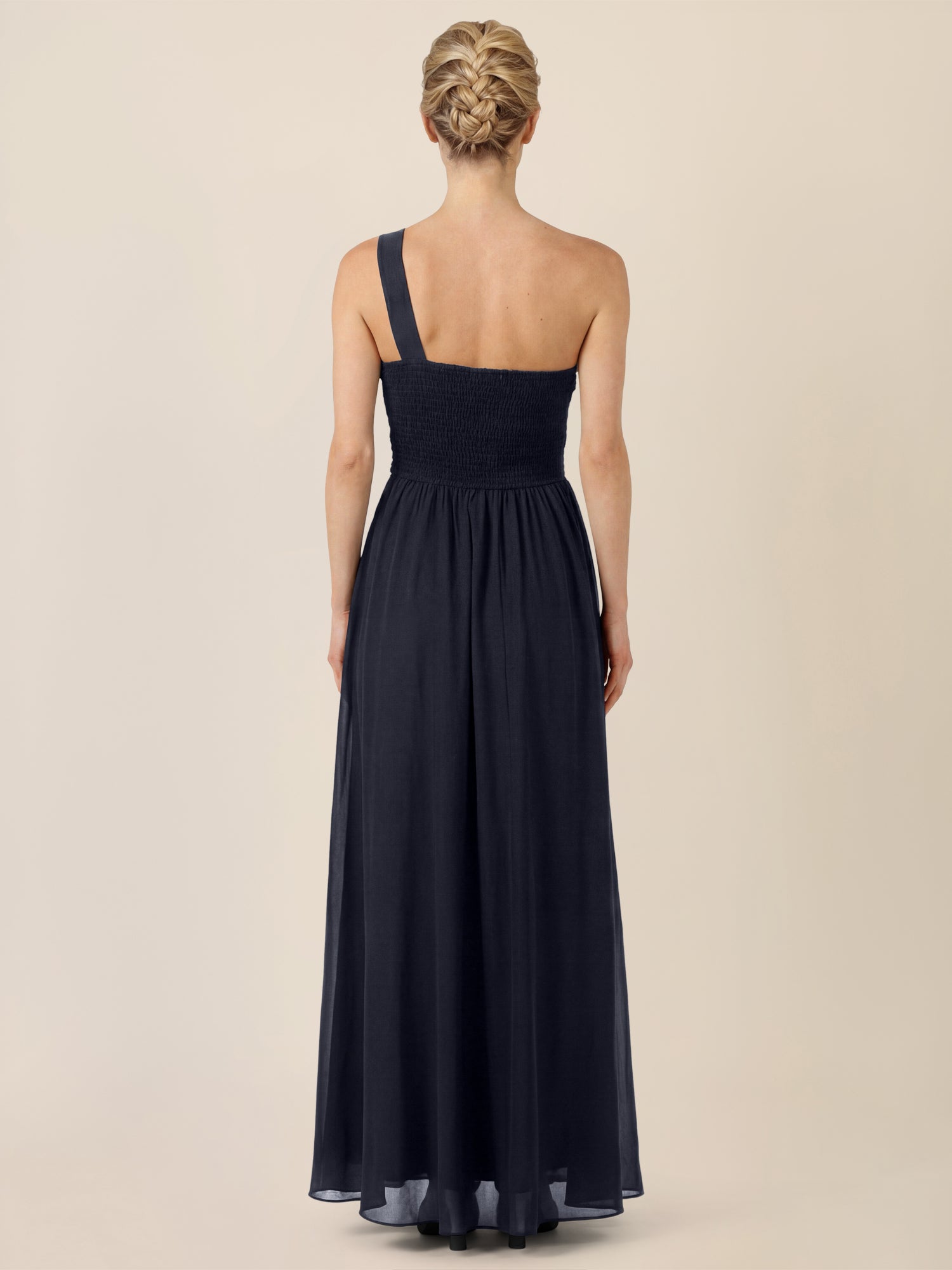 APART Abendkleid mit One-Shoulder-Design | nachtblau