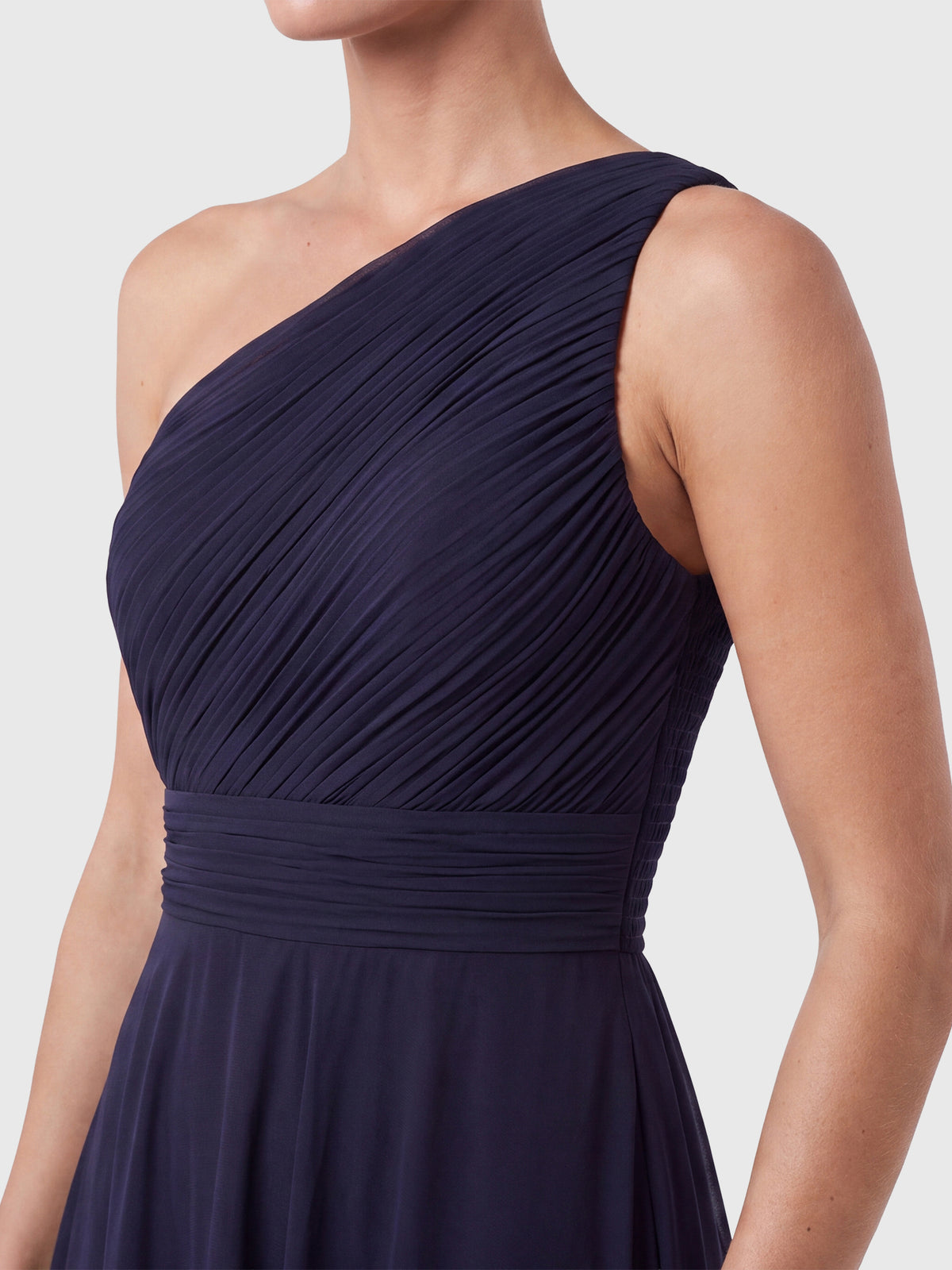 APART Abendkleid mit One-Shoulder-Design | nachtblau