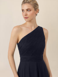 APART Abendkleid mit One-Shoulder-Design | nachtblau
