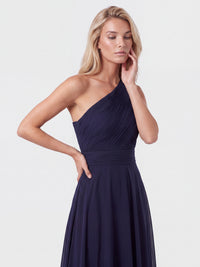 APART Abendkleid mit One-Shoulder-Design | nachtblau
