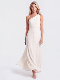 APART Abendkleid mit One-Shoulder-Design | creme