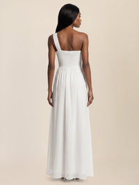 APART Abendkleid mit One-Shoulder-Design | creme