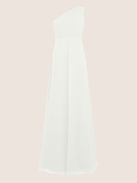 APART Abendkleid mit One-Shoulder-Design | creme