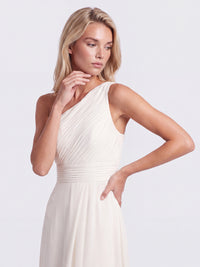 APART Abendkleid mit One-Shoulder-Design | creme