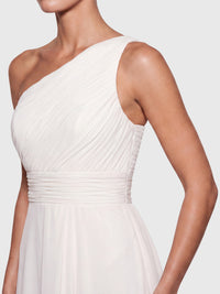 APART Abendkleid mit One-Shoulder-Design | creme
