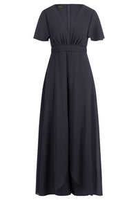 APART Eleganter Chiffonoverall mit fließendem Beinverlauf | nachtblau