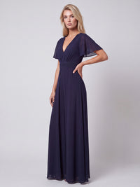 APART Eleganter Chiffonoverall mit fließendem Beinverlauf | nachtblau