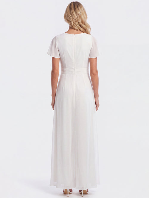 APART Eleganter Chiffonoverall mit fließendem Beinverlauf | creme image 1