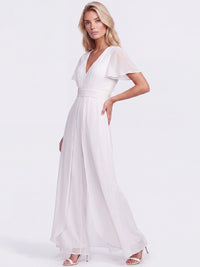 APART Eleganter Chiffonoverall mit fließendem Beinverlauf | creme