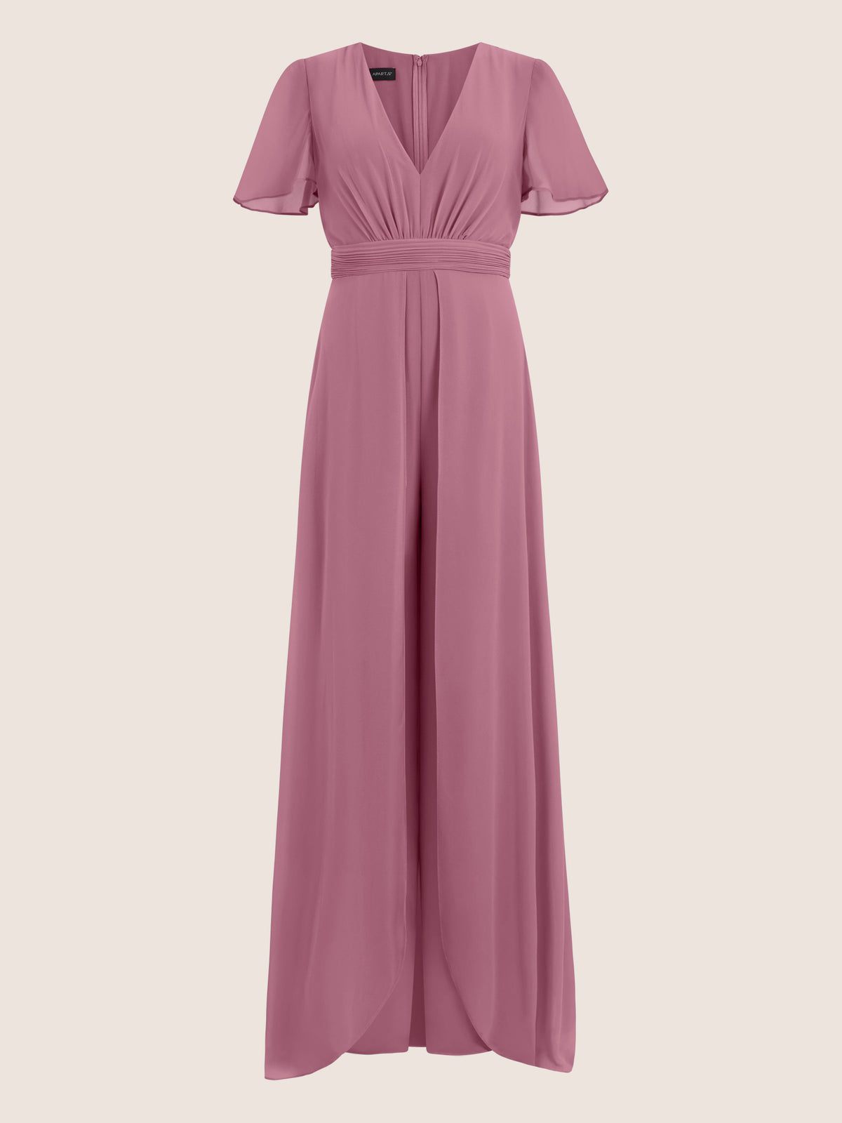 APART Eleganter Chiffonoverall mit fließendem Beinverlauf | rosé