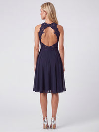APART Kleid mit floraler Spitzenpracht | nachtblau