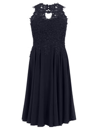 APART Kleid mit floraler Spitzenpracht | nachtblau