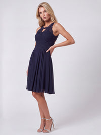 APART Kleid mit floraler Spitzenpracht | nachtblau