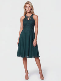 APART Kleid mit floraler Spitzenpracht | emerald
