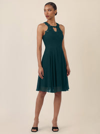 APART Kleid mit floraler Spitzenpracht | emerald
