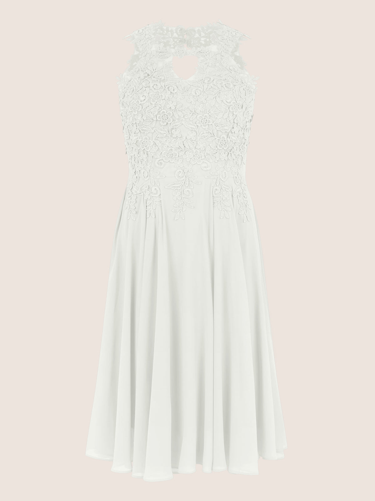 APART Kleid mit floraler Spitzenpracht | creme