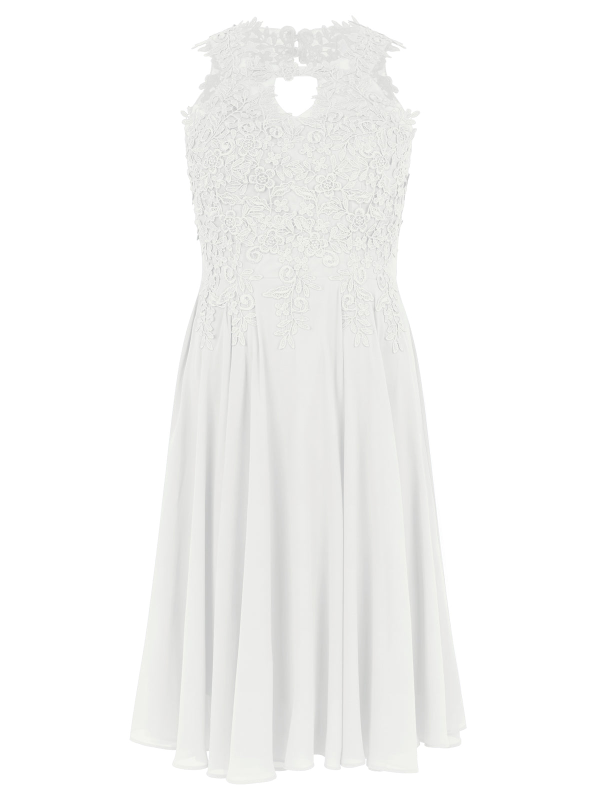 APART Kleid mit floraler Spitzenpracht | creme
