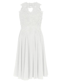 APART Kleid mit floraler Spitzenpracht | creme