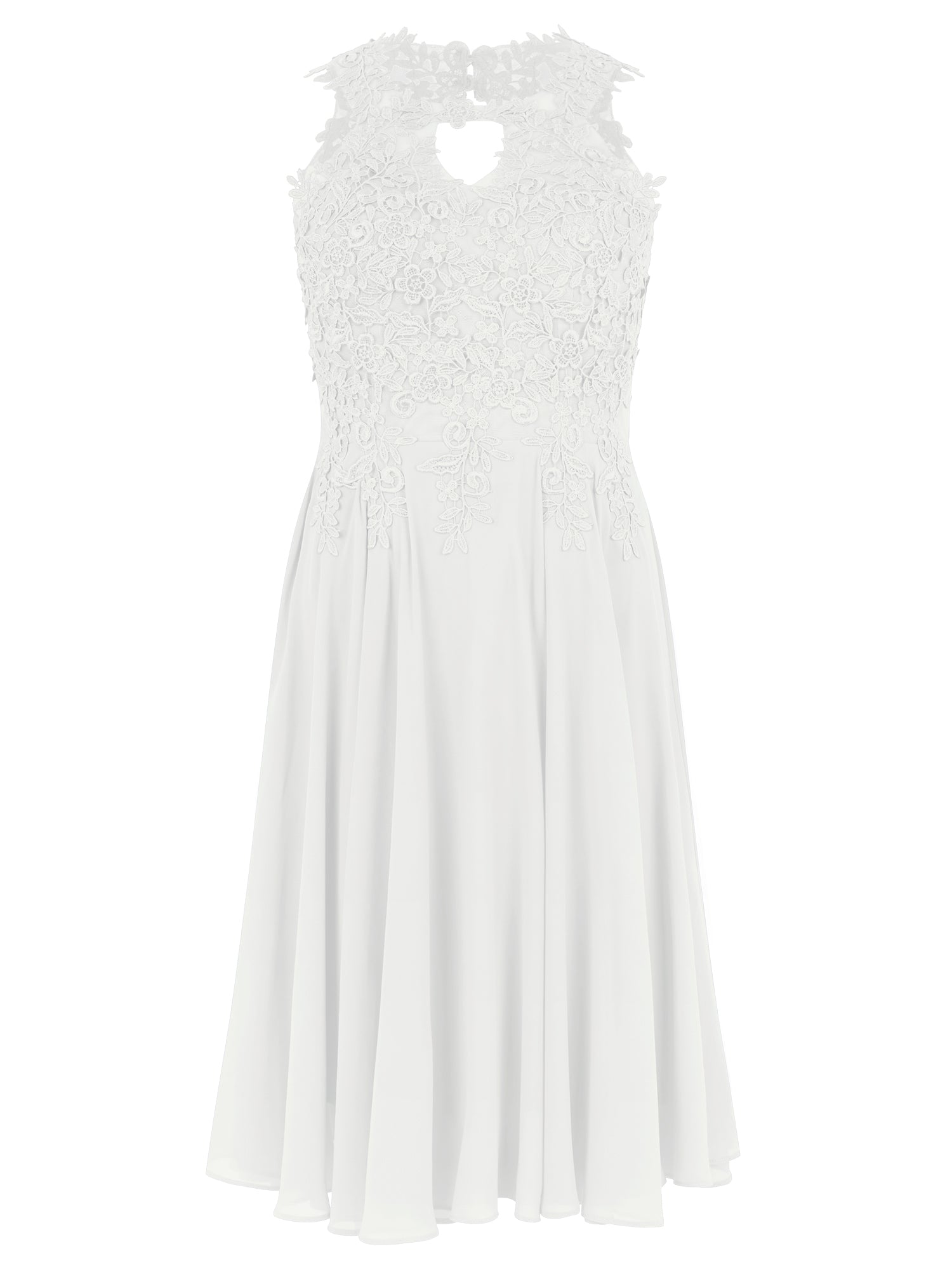APART Kleid mit floraler Spitzenpracht | creme
