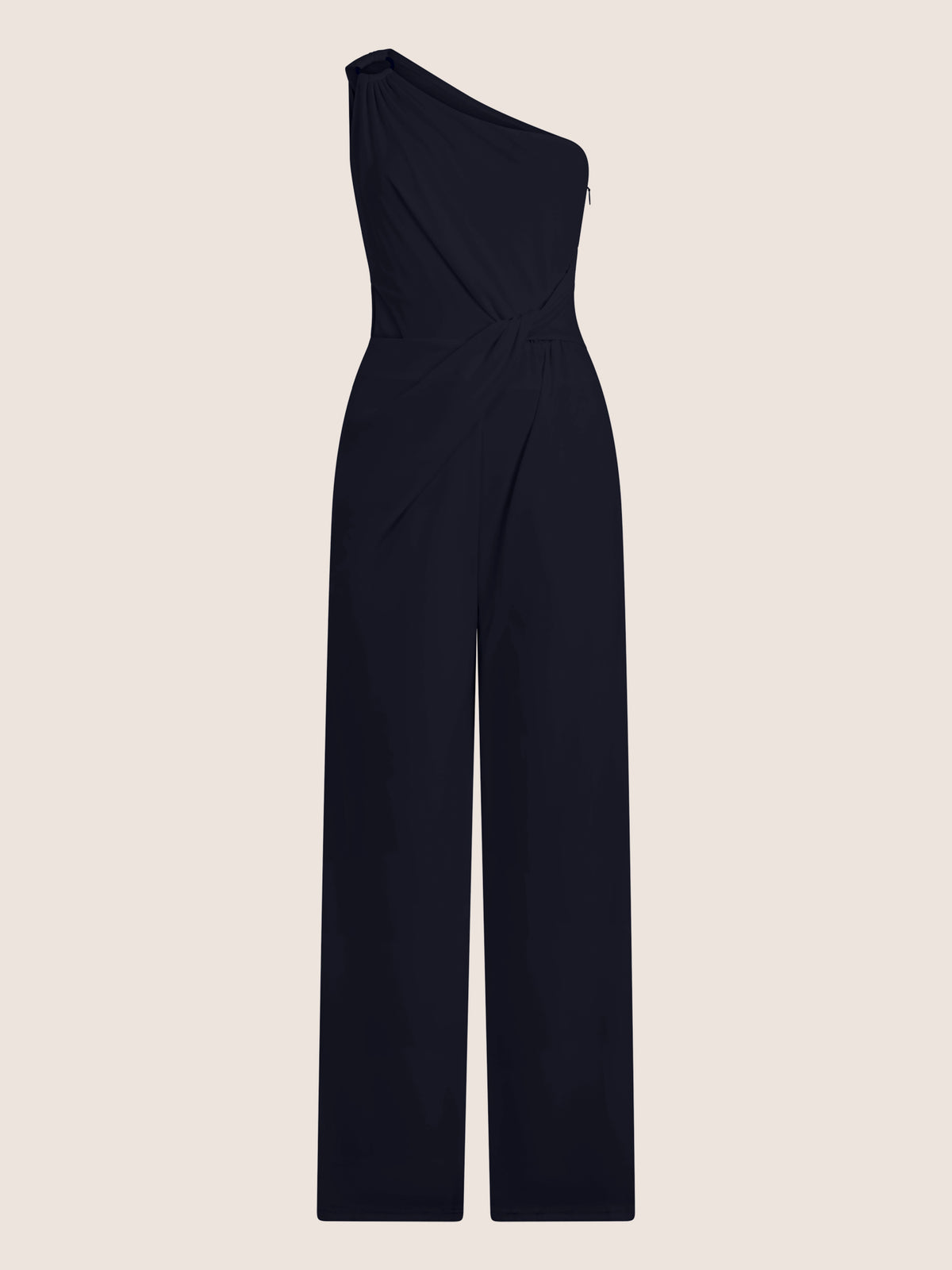 APART Asymmetrischer Abendoverall mit Drapierung | nachtblau