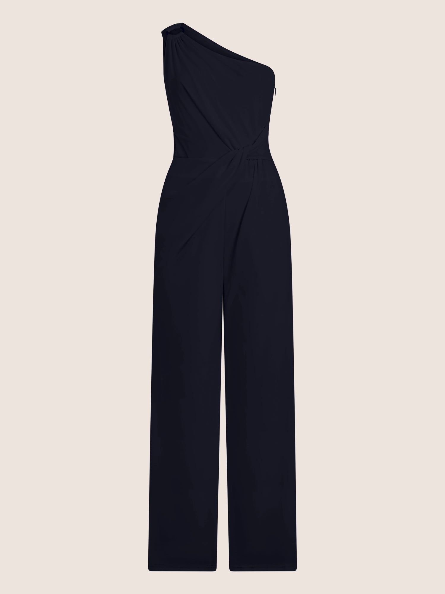 APART Asymmetrischer Abendoverall mit Drapierung | nachtblau