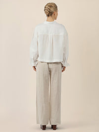 APART Klassische Hemdbluse aus Leinen | creme