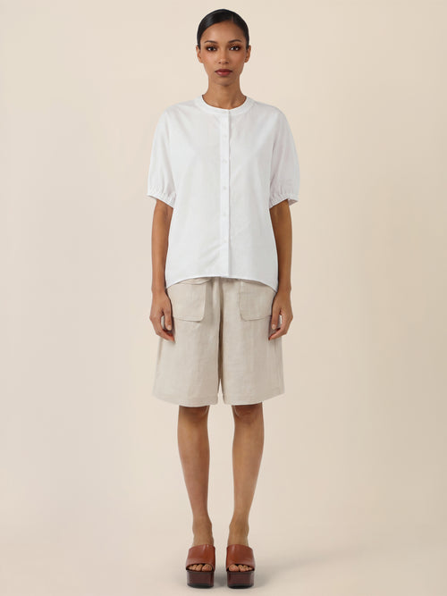 APART Bluse mit Stehkragen und Knopfleiste | creme image 1