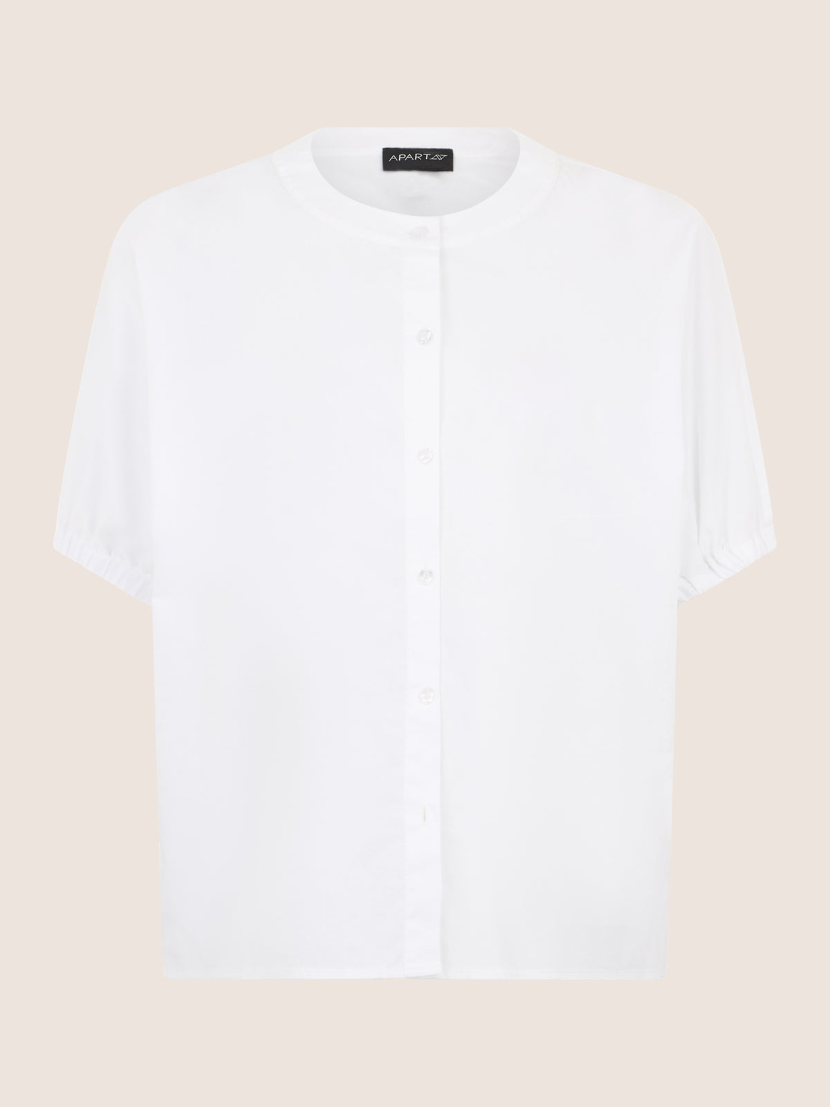 APART Bluse mit Stehkragen und Knopfleiste | creme