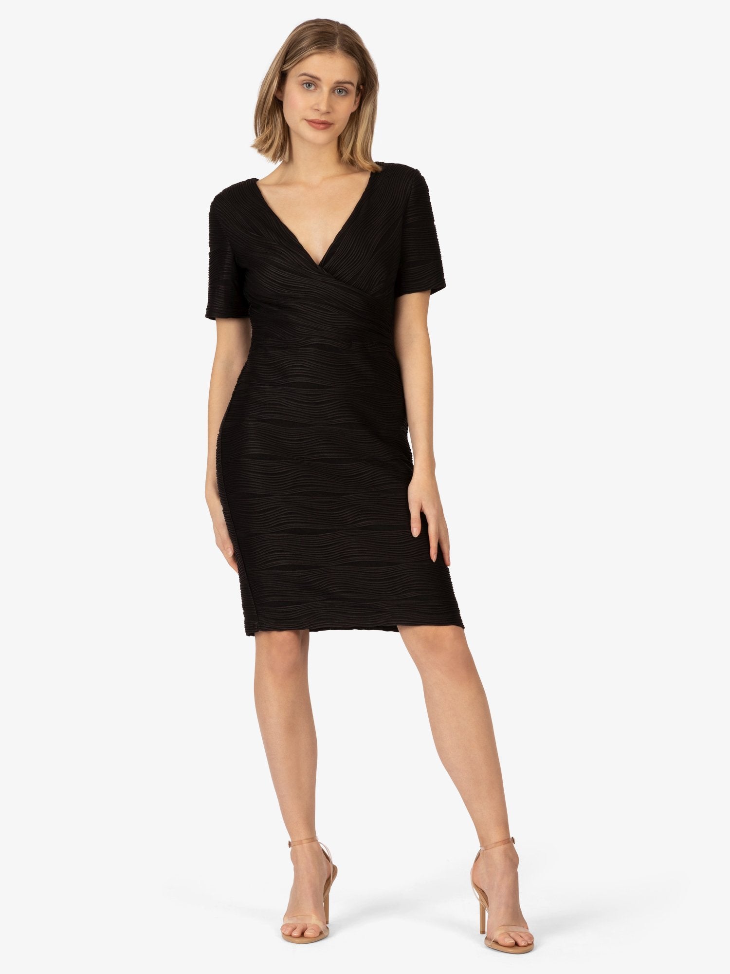 APART Jerseykleid mit einfarbigem Design | schwarz