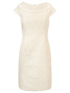 APART Hochzeitskleid aus einer weichen Cloque Ware | creme