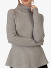 APART Pullover aus einer weichen Viskose- Kaschmir Mischung | grau melange
