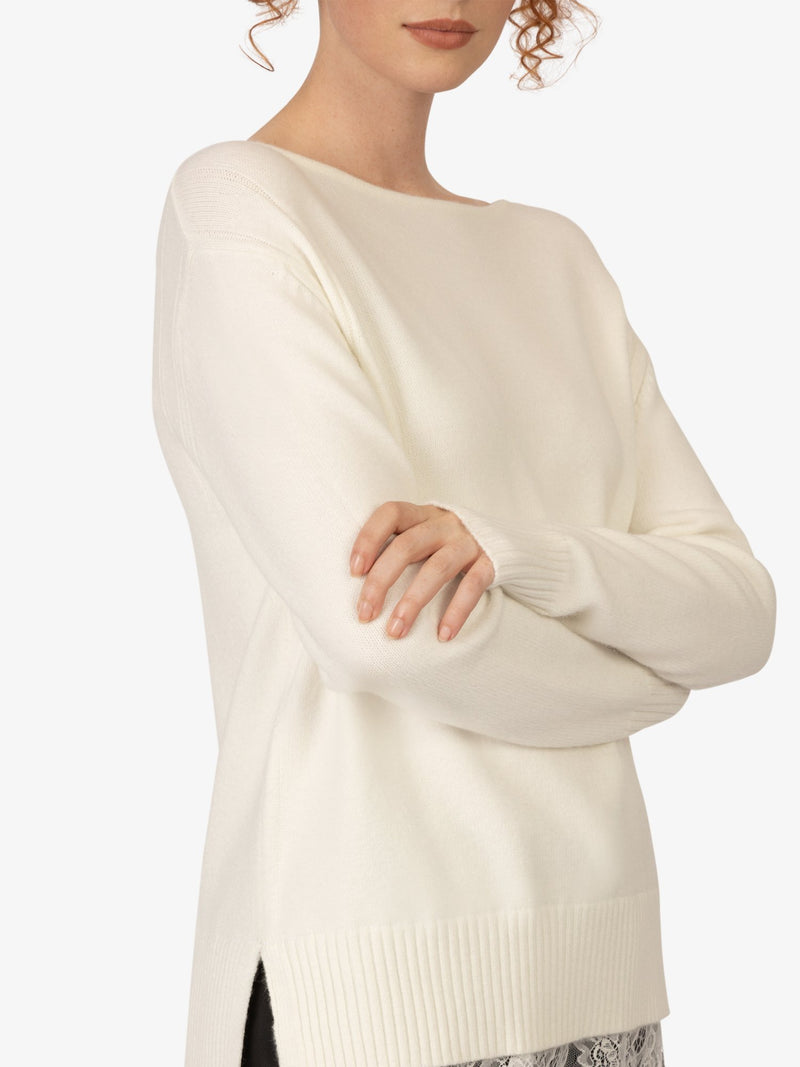 APART Pullover aus einer weichen Viskose- Mischung | creme