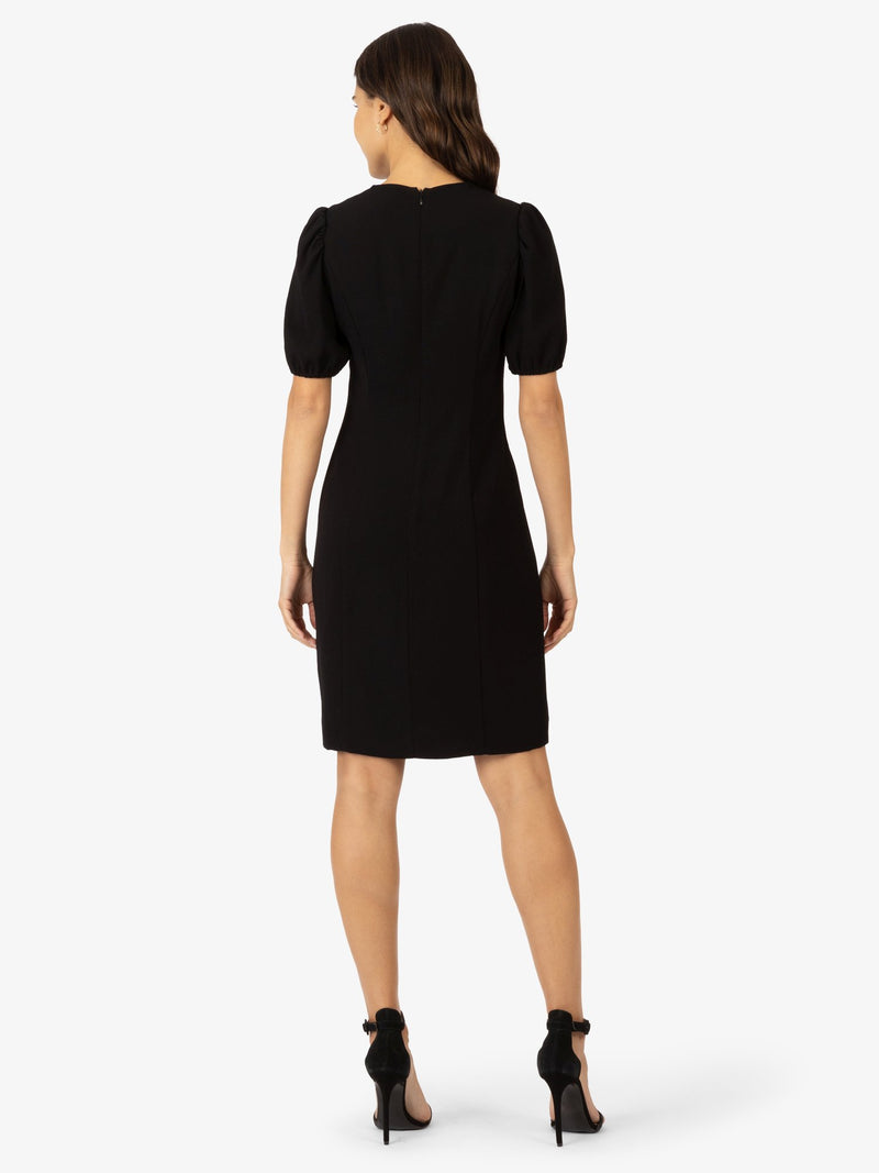 APART Kleid aus einer leicht körnigen Ware | schwarz