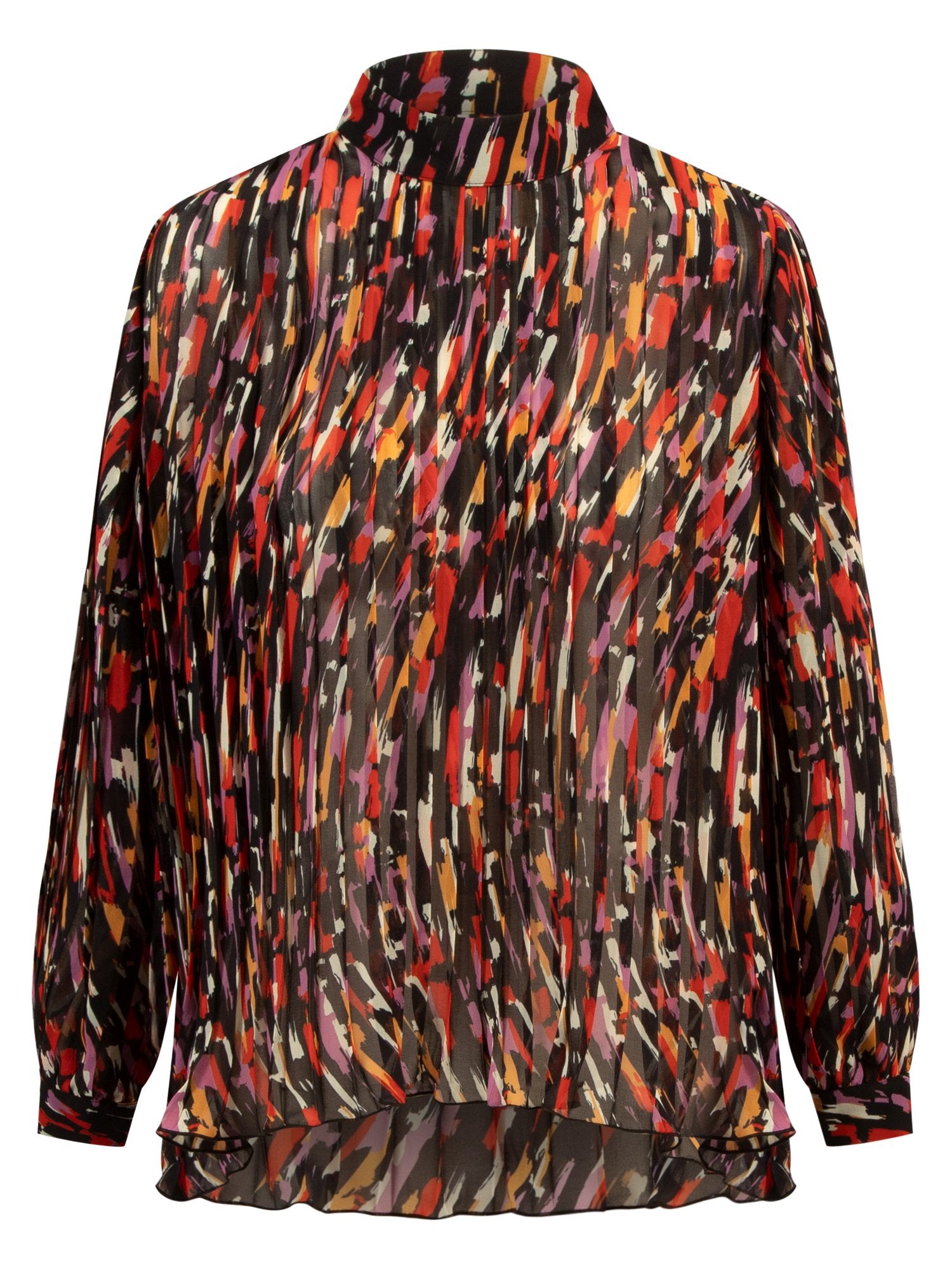 APART Bluse mit allover Druck | schwarz-multicolor