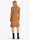 APART trendiges Kleid, Strickkleid, mit Kaschmir-Anteil, Zopfmuster allover, figurbetonend | karamell