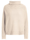 APART kuscheliger Pullover aus weichem Strick mit Kaschmir-Anteil, lange Ärmel, Turtleneck | beige