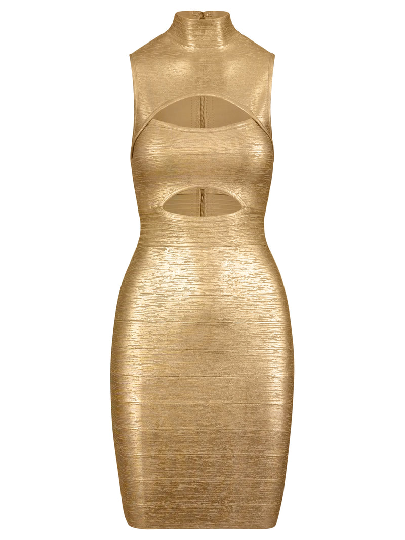 APART Cocktailkleid figurbetonend | gold