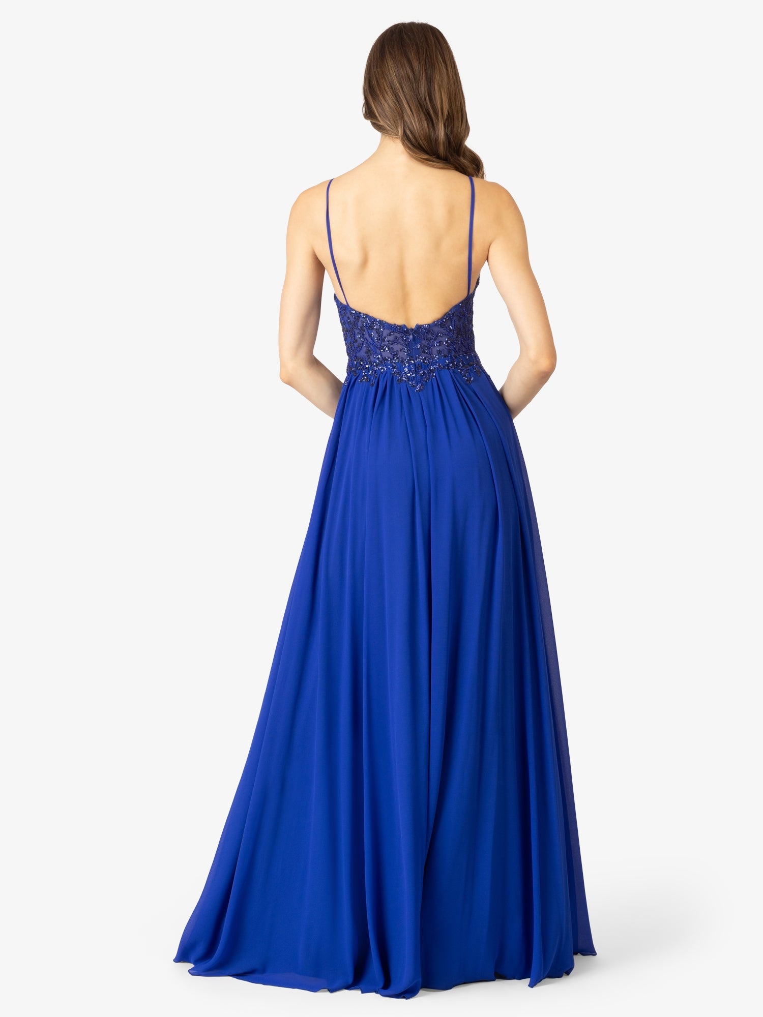 APART Abendkleider mit Herzausschnitt vorne und Rückenausschnitt hinten | royalblau